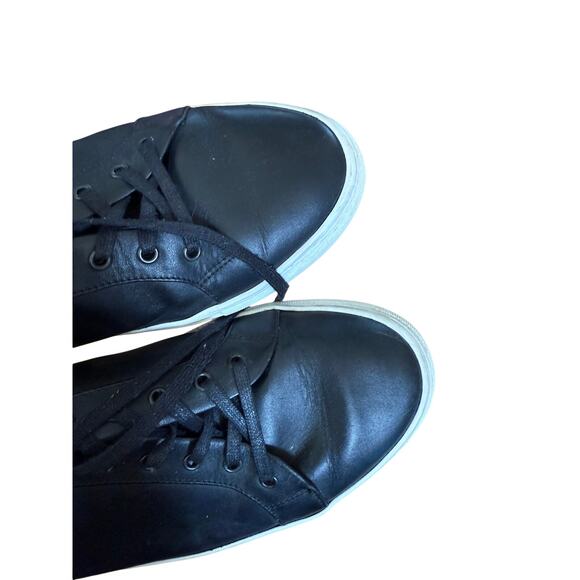 Thursday Boot Company Men’s court low top sneaker in black leather‎ main image 6